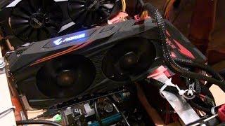 Gigabyte Rx580 Aorus (Hynix) тест в майнинге. Одна из лучших видеокарт