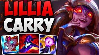 CHALLENGER JUNGLER CARRIES WITH LILLIA! | CHALLENGER LILLIA JUNGLE GAMEPLAY | Patch 15.6 S15