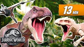 Every Dino Battle EVER Compilation! | Jurassic World | Mattel Action!