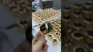 Luxury zamac perfume cap factory #perfumepackaging #perfumecap #metalcap #luxuryperfume #zamakcap