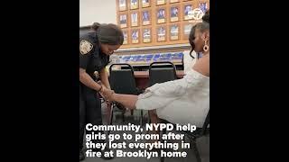Community, NYPD help girls go to prom after losing dresses in fire