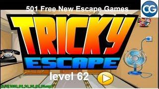 [Walkthrough] 501 Free New Escape Games level 62 - Tricky Escape - Complete Game