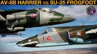 AV-8B Harrier II vs Su-25A Frogfoot: Dogfight | DCS