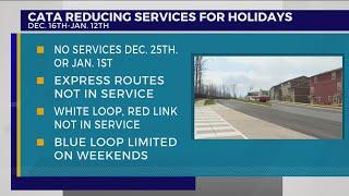 CATA announces reduced schedule for holiday season