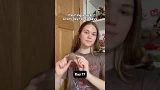 Painting a rock every day for 30 days #youtubeshorts #art #fyp