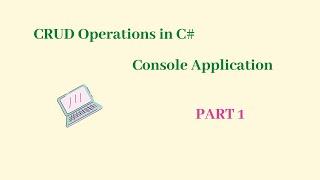 CRUD operations in C# console app using SQL Server | INSERT | PART 1| C# | SQL