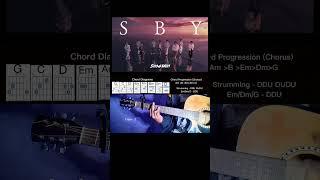 SBY - | Snowman | Quick Guitar Chords (Cover + Tutorial) #shorts