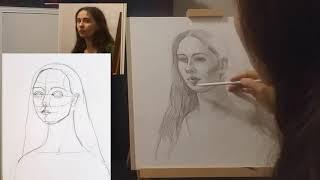 How to draw a self portrait