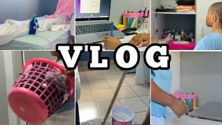 VLOG: Let’s Clean & Organising My Uni Room + Attending An Online Class | South African YouTuber