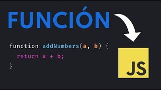 ️Cómo CREAR una FUNCIÓN en JAVASCRIPT