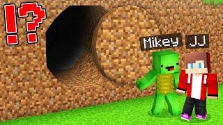 JJ and Mikey Found a ROUND SECRET PASSAGE in Minecraft Maizen!