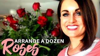 How to Arrange a Dozen Roses in a Vase DIY Like Pro!