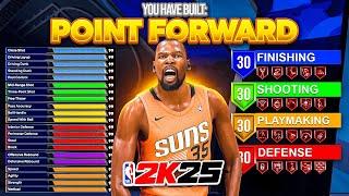 NEW 6’10 POINT FORWARD is THE BEST BUILD in NBA 2K25 - 99 DUNK + LEGEND RISE UP & STRONG HANDLE!