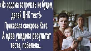 Делай ДНК тест. Приказала свекровь вернувшейся из роддома Кате. А едва увидела результат побелела...