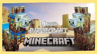 ️LLAMA DE PAPEL !!! /PAPERCRAFT/MANUALIDAD/MINECRAFT/LUIS CRAFT/.