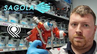 Sagola 4600 Xtreme 1.2XL spray gun review using Standox