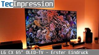 LG CX 65" 4K-OLED-TV mit Dolby Vision IQ | erster Eindruck | TecImpression | deutsch | 4K50p