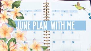 PLAN WITH ME | JUNE 2020 Bullet Journal | Tropical Theme | FREE PRINTABLE PLANNER