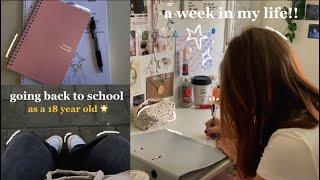 a week in the life of a 18 year old going back to school 