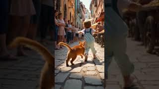 Fast cat. Laughing kid. Colorful chaos.It’s a race through old-town magic! ‍️#Pawmilo #Shorts