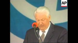 Russia- Yeltsin opens memorial synagogue in Moscow