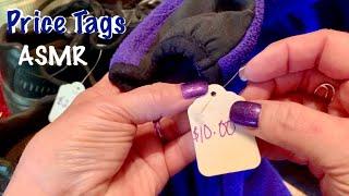 ASMR Request/ Price tags (No talking) Item tagging & pricing/Price tag handling.