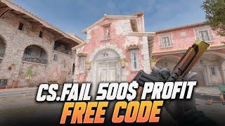 500$ PROFIT  (CS.Fail Promo Code 2024) HOW TO GET FREE SKINS CS2 - FREE SKIN CODE