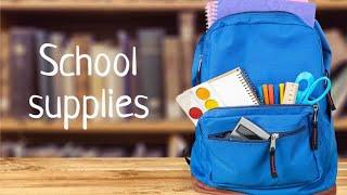 School supplies in English. Школьные принадлежности на английском языке #school#supplies