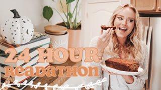 COZY 24 HOUR FALL READATHON // book haul & reading 5 books 