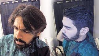 CUT YOUR OWN HAIR! Medium Self-Haircut & Beard Trim | Tip #26