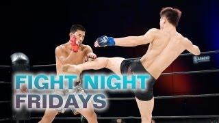 Stand-up battle between Chinese strikers Alex Niu and Wang Sai