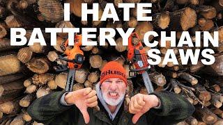 BATTERY POWERED CHAIN SAWS - 11 REASON I HATE THEM!