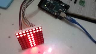 8X8 Dot Matrix Led Display & Arduino Mega