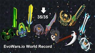 EvoWars.io Evolutions Unlocked 35/35 World Record (How to Get High Score)