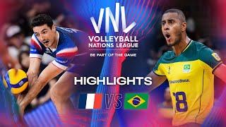  FRA vs.  BRA - Highlights | Week 3 | Men's VNL 2024