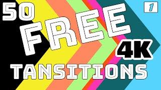 Part 1 | 50 Free 4K Transitions | + 82 Free Sound Effects Motion Graphics