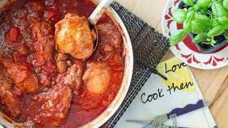 Rustic Chicken Leg Cacciatore (Thighs / Drumsticks) Recipe  - Eat Simple Food