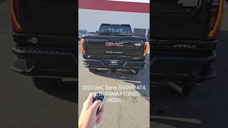 2025 GMC Sierra 3500HD AT4 with a 6.6L DURAMAX TURBO DIESEL! Black on Black! Beautiful Truck!