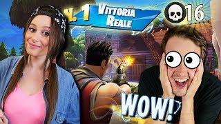 DEVO USCIRE E LA MIA RAGAZZA VINCE CON 16 KILL SU FORTNITE