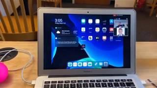 How to share your ipad screen through your laptop in Zoom