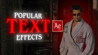 Popular Text Effect + Preset Link I After Effect Text Effects