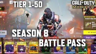 *NEW* Season 8 Battle Pass Tier 1-50 in COD Mobile! All BP Rewards! Season 8 COD Mobile Leaks