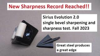 Sharpening Sirius Evolution 2.0 Single bevel 200 grain (fall 2023)