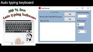 Auto typing software 100% free | auto typing keyboard  | typing test | auto typer