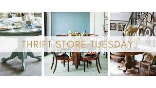 Thrift Store Tuesday Ep 9 - How to use a vintage pedestal table in your interior design