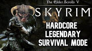 Surviving Skyrim: Epic 2-hour Hardcore Legendary Challenge! Survival Mode!!