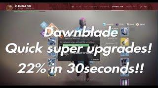 Destiny 2 Foresaken] Well of Radiance Quick Super Upgrade for Warlock, 20% in 30 seconds!!!