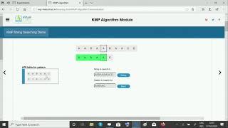KMP Algorithm | Virtual Labs