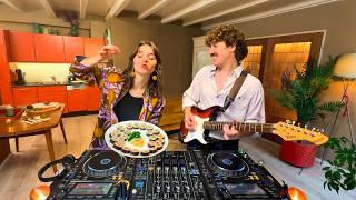 We play chill house music & cook sushi in Amsterdam