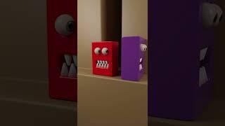 🟪 𝐏𝐔𝐑𝐏𝐋𝐄 𝐂𝐔𝐁𝐄 🟪 𝐄𝐒𝐂𝐀𝐏𝐄𝐒 𝐭𝐡𝐞 𝐇𝐔𝐍𝐓𝐄𝐑𝐒  #animation #cubemonster #3danimation